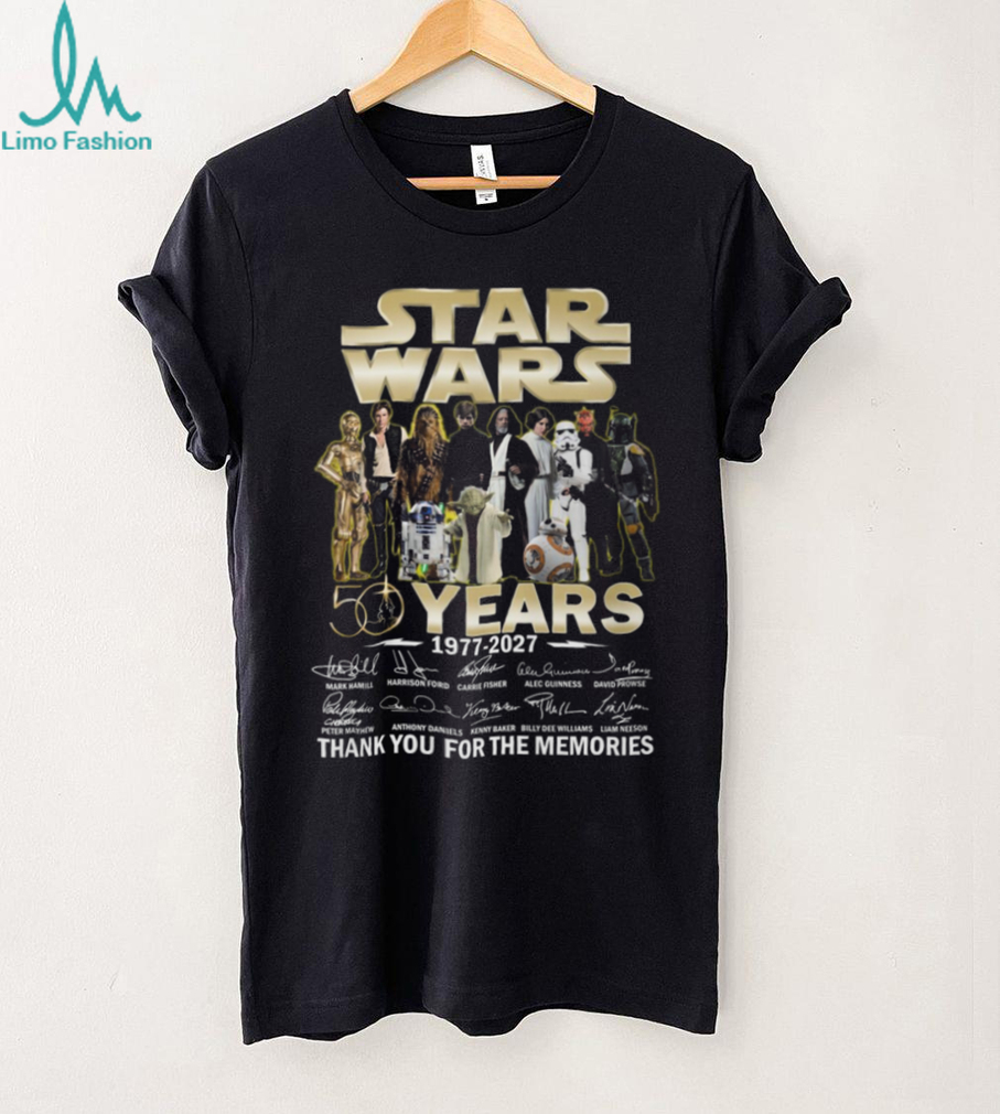 Star Wars 50 Years Anniversary Thank You Memories Shirt Star Wars 50 Years Anniversary Thank You Memories Shirt