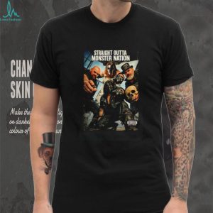 Straight outta Monster Nation group of wrestlers illustration shirt