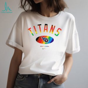 Tennessee Titans Pride Month Rainbow logo shirt
