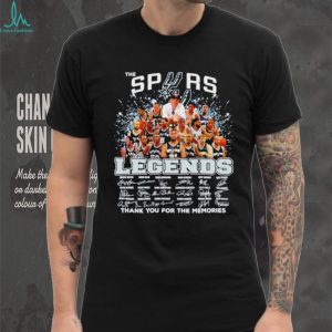 The San Antonio Spurs Legends thank you for the memories signatures shirt