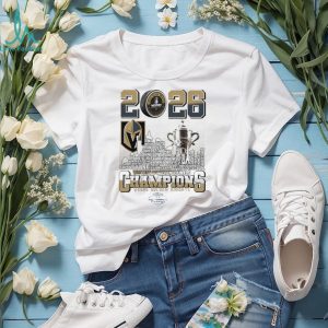 Vegas Golden Knights 2026 Western Conference Champions skyline shirt