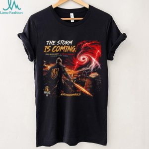Vegas Golden Knights vs Carolina Hurricanes the storm is coming graphic shirt