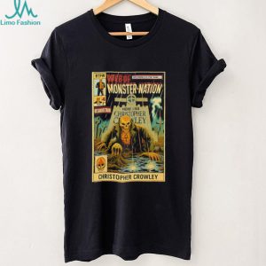 Web of Monster Nation Christopher Crowley skeleton comic shirt