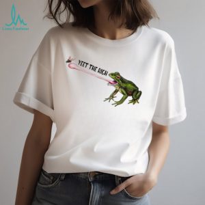 Yeet the rich frog graphic shirt