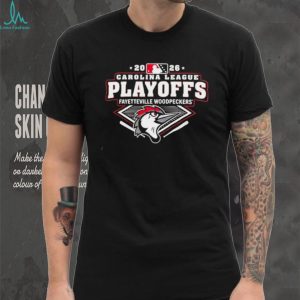 Fayetteville Woodpeckers Carolina League Baseball 2026 Playoffs shirt Fayetteville Woodpeckers Carolina League Baseball 2026 Playoffs shirt
