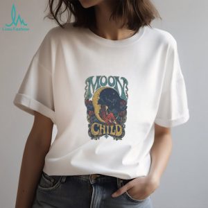 Moon Child Celestial Crescent Moon Art Nouveau Retro T Shirt Moon Child Celestial Crescent Moon Art Nouveau Retro T Shirt