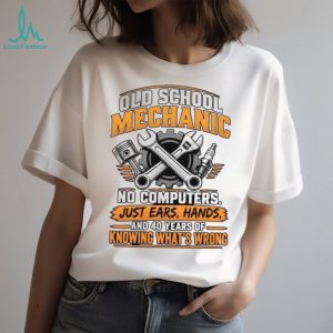 Old School Mechanic Vintage Wrench Gear Graphic T Shirt Old School Mechanic Vintage Wrench Gear Graphic T Shirt