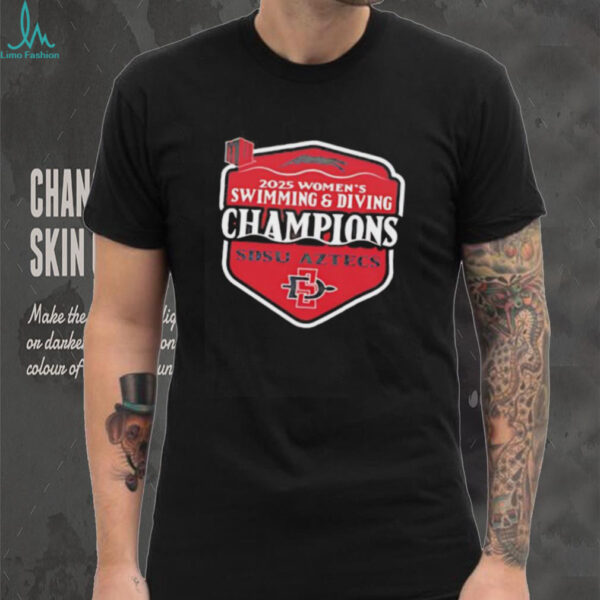 2025 SDSU Swimming and Diving Mountain West Champions shirt