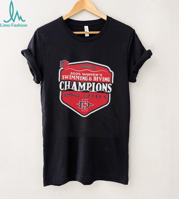 2025 SDSU Swimming and Diving Mountain West Champions shirt