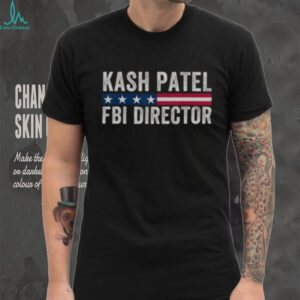 Official Kash Patel FBI Director Patriotic American Flag T Shirt