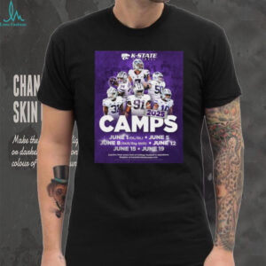 Kansas State Wildcats football 2025 Camps June 1 Ol Dl June 5 June 8 Skill Big Skill June 12 June 15 June 19 Poster T Shirt