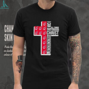 Cross Cleveland Indians I can do all things through Christ who strengthens me shirt