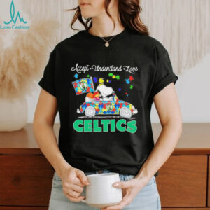 Snoopy and muppet accept understand love Boston Celtics shirt