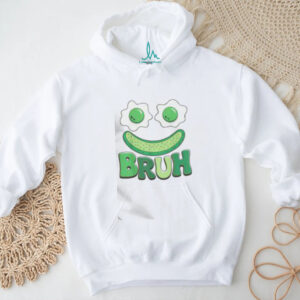 Funny Bruh Green Face Eggs & Bacon Ham Breakfast St Patrick’s Day T Shirt