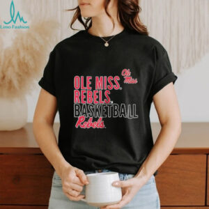 Ole Miss basketball text logo overlay shirt