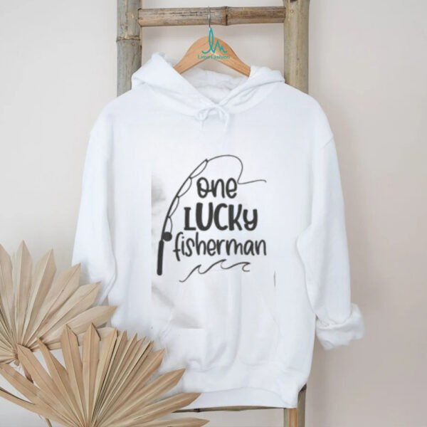 Awesome One Lucky Fisherman T Shirt