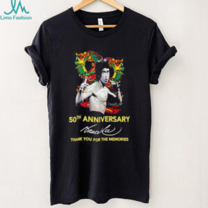 Bruce Lee The Dragon 50th anniversary thank you for the memories shirt