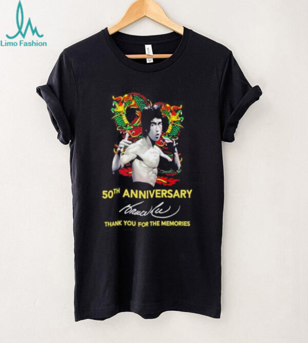 Bruce Lee The Dragon 50th anniversary thank you for the memories shirt