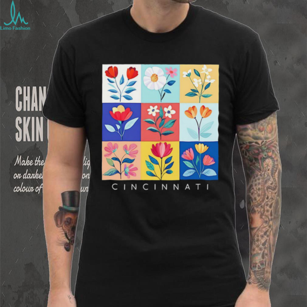 Cincinnati Spring flower blocks shirt Cincinnati Spring flower blocks shirt