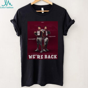 Dillon Botner Offensive Line Evan Shafer Tight End University Of Montana Grizzlies Football We’re Back Football Poster T Shirt