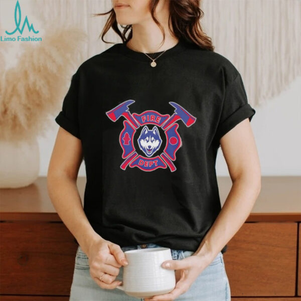 Fire dept UConn Huskies basketball shirt