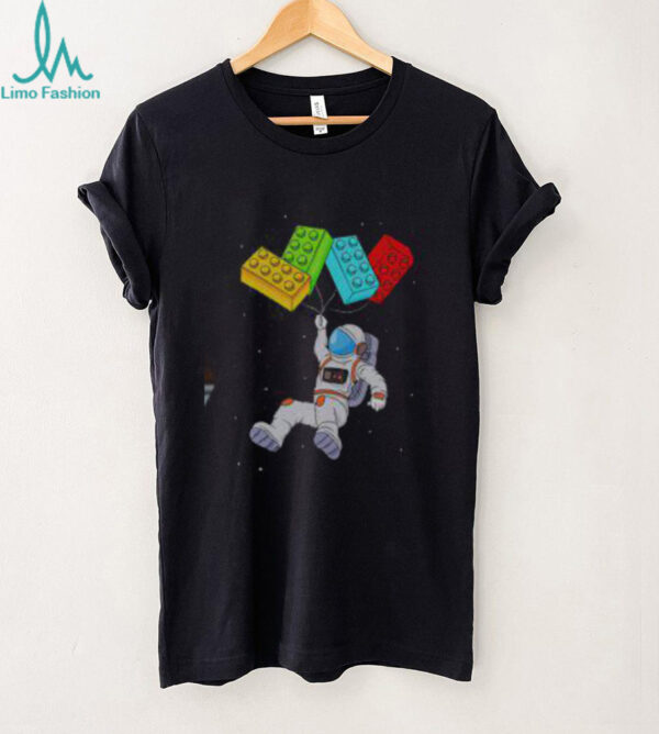 Good Space Astronaut Master Builder Building Blocks Balloon T Shirt Recovered