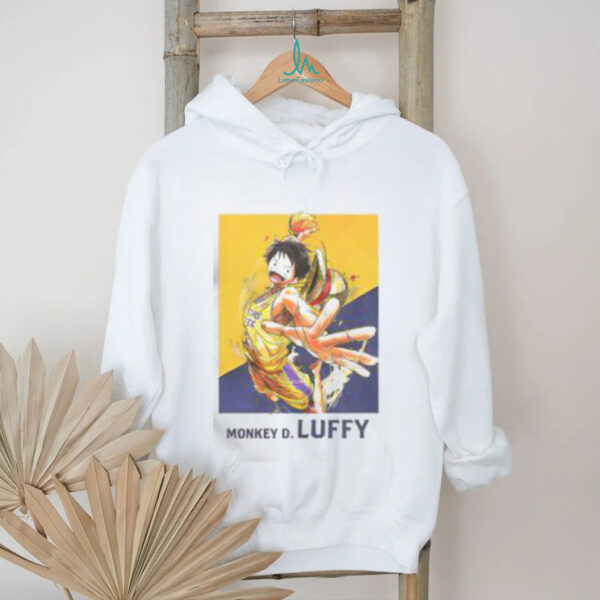 Hot One Piece X Los Angeles Lakers Monkey D. Luffy T Shirt