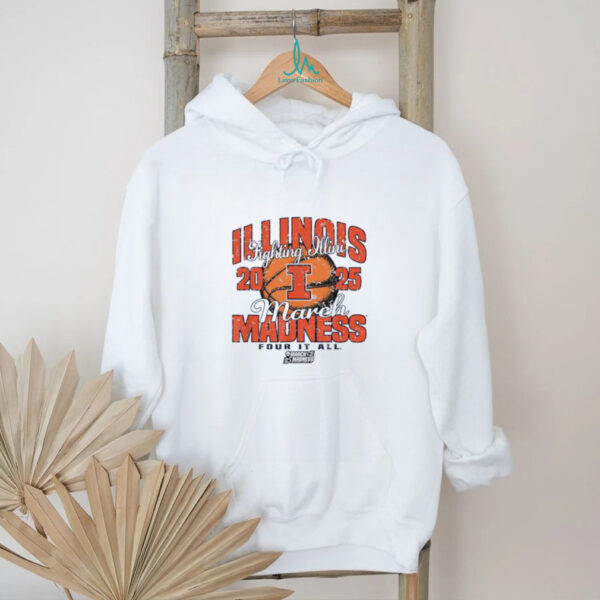Illinois Fighting Illini March Madness 2025 Women’s Basketball Four It All shirt