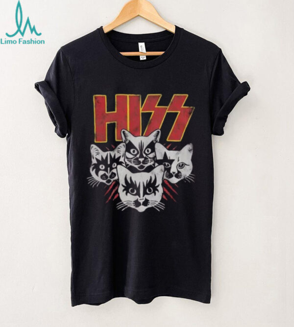 Kiss Hiss Cats Black T Shirt