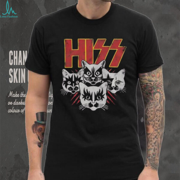 Kiss Hiss Cats Black T Shirt