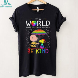 LGBT Snoopy In A World Where You Can Be Anything Be Kind Shirt