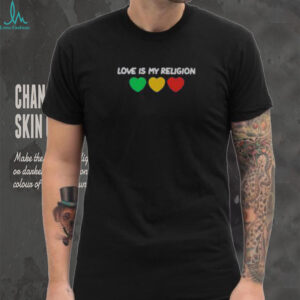 Top Ziggy Marley Love Is My Religion Heart T Shirt Recovered