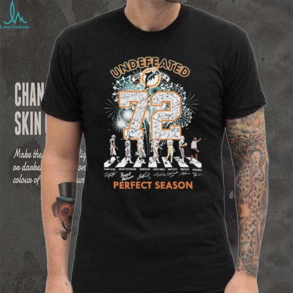 Miami Dolphins Undefeated 1972 72 Perfect Season Signatures T shirts