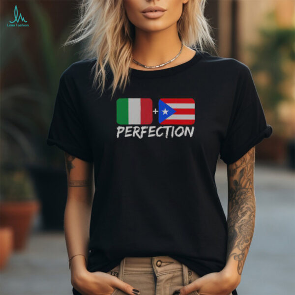 Nice Italian Plus Puerto Rican Perfection T Shirt