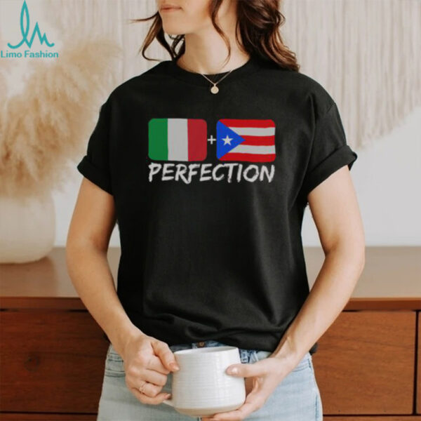 Nice Italian Plus Puerto Rican Perfection T Shirt