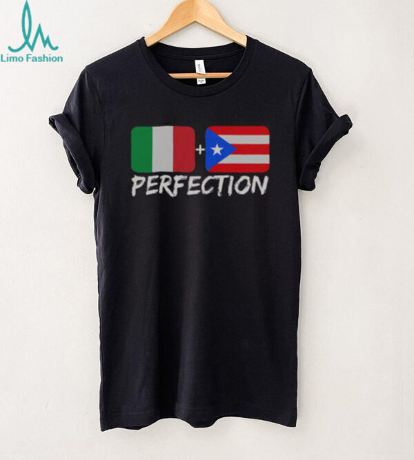 Nice Italian Plus Puerto Rican Perfection T Shirt