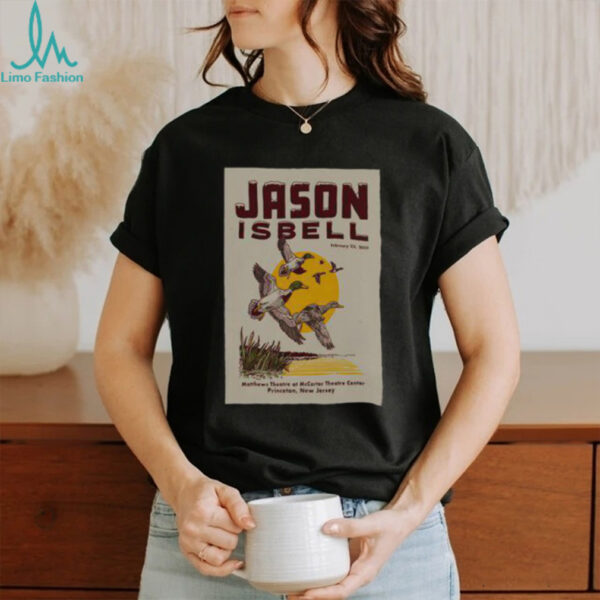 Official Jason Isbell February 23 2025 McCarter Theatre Princeton NJ Tour Poster T Shirt