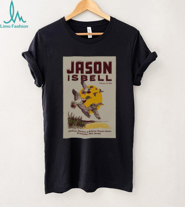 Official Jason Isbell February 23 2025 McCarter Theatre Princeton NJ Tour Poster T Shirt