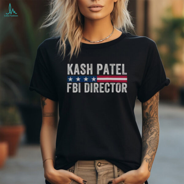 Official Kash Patel FBI Director Patriotic American Flag T Shirt