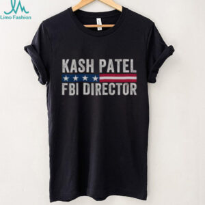 Official Kash Patel FBI Director Patriotic American Flag T Shirt