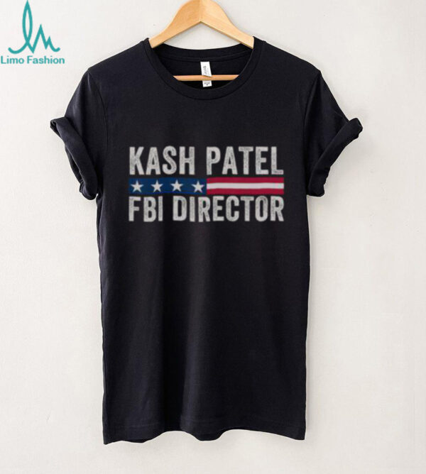 Official Kash Patel FBI Director Patriotic American Flag T Shirt