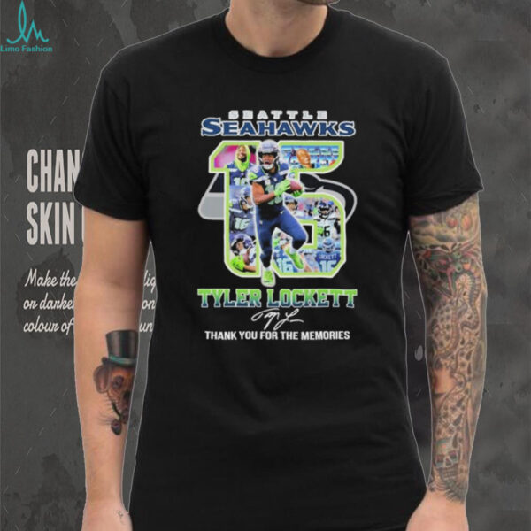 Official Tyler Lockett 15 Seattle Seahawks Thank You For The Memories T shirts