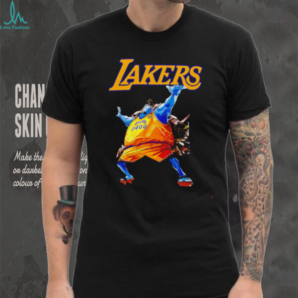 One Piece Jinbe Los Angeles Lakers NBA shirt