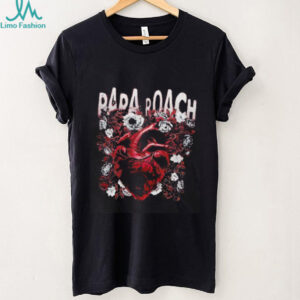 Papa Roach heart and roses shirt