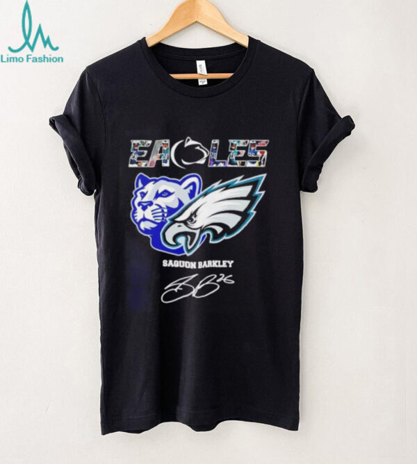 Philadelphia Eagles x Penn State Nittany Lions Saquon Barkley signature shirt