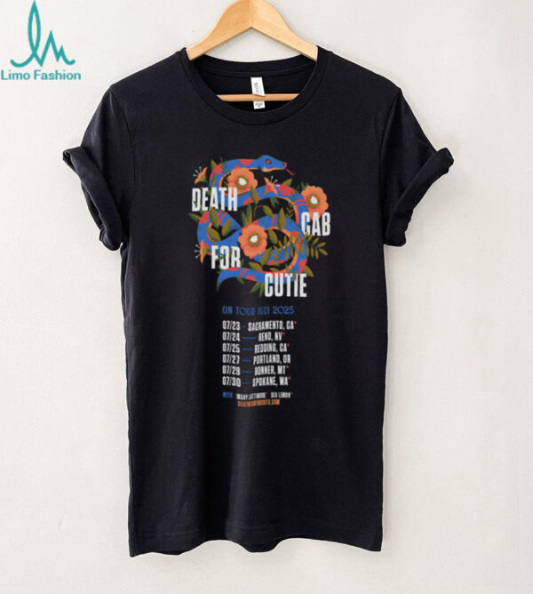 Poster Death Cab For Cutie On Tour 2025 Shirt