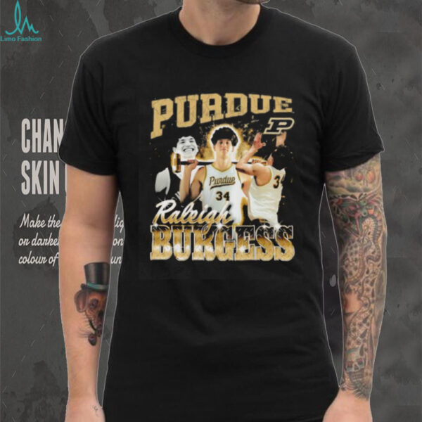 Raleigh Burgess Purdue basketball 90s graphic shirt