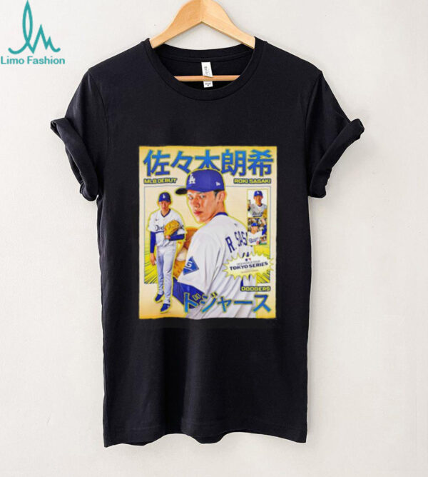 Roki Sasaki MLB Debut Los Angeles Dodgers shirt