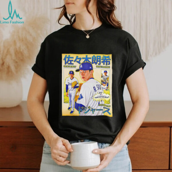 Roki Sasaki MLB Debut Los Angeles Dodgers shirt