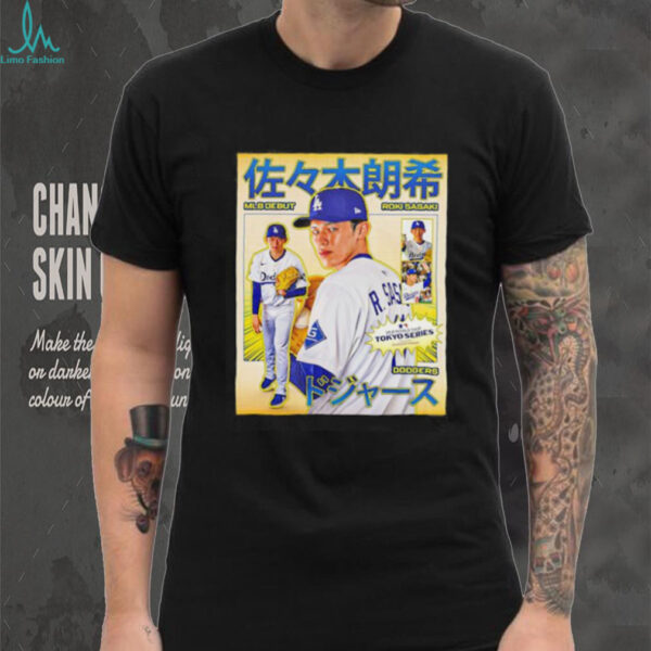 Roki Sasaki MLB Debut Los Angeles Dodgers shirt